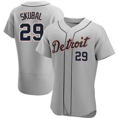 Skubal #29 Detroit Tigers Men's Nike Road Replica Jersey by Vintage Detroit Collection